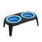 Pet Adobe Elevated Pet Bowls with Non-Slip Stand for Food and Water, Dogs / Cats 16-ounce Each, Blue 888442ELC - alternate 5